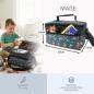 Preview: BAMBINIWELT Musikbox-Tasche für Hörwürfel z.B. Toniebox und Tigerbox Touch, verstellbare Innenfächer, Netzfach für Zubehör GROSS